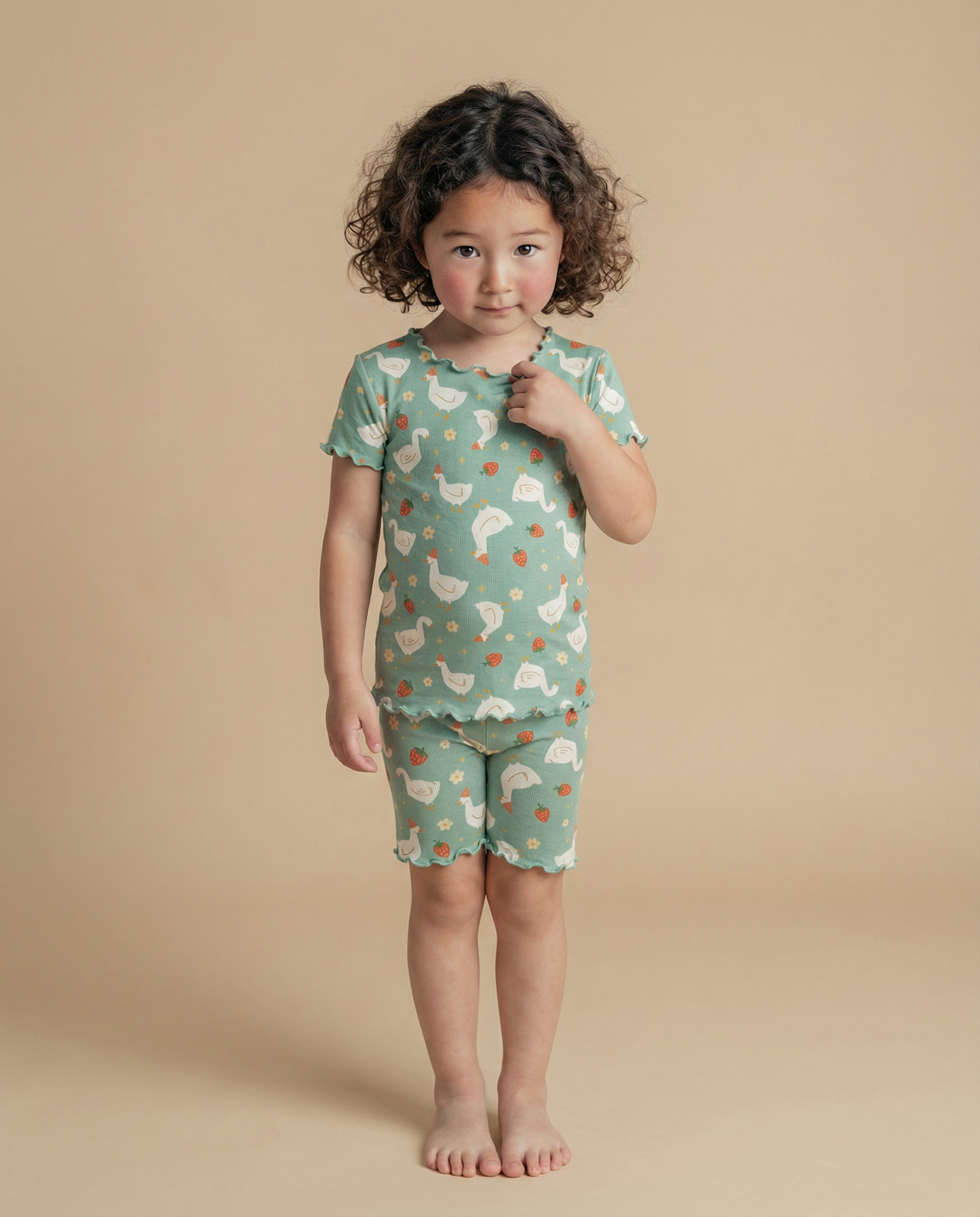 Swan Berry|Bamboo Short Sleeve PJs