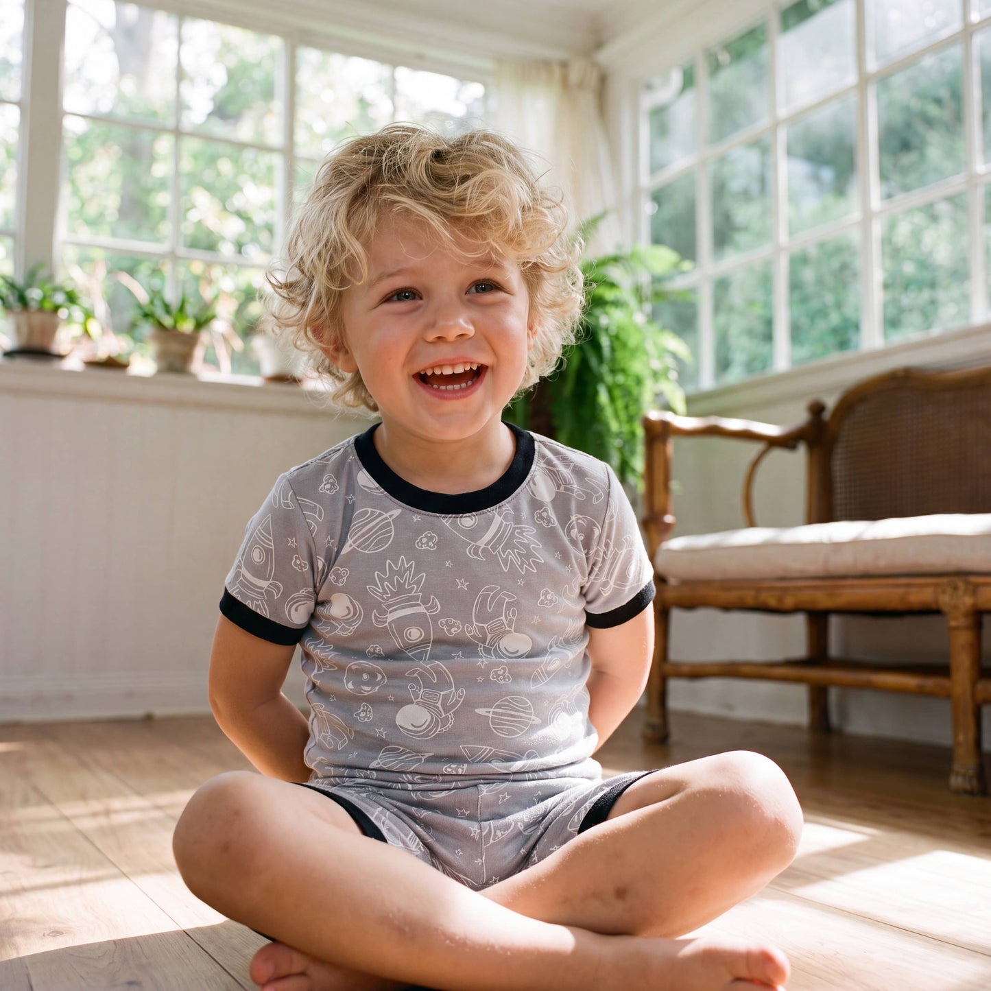 Universe | Bamboo Short Sleeve PJ Set