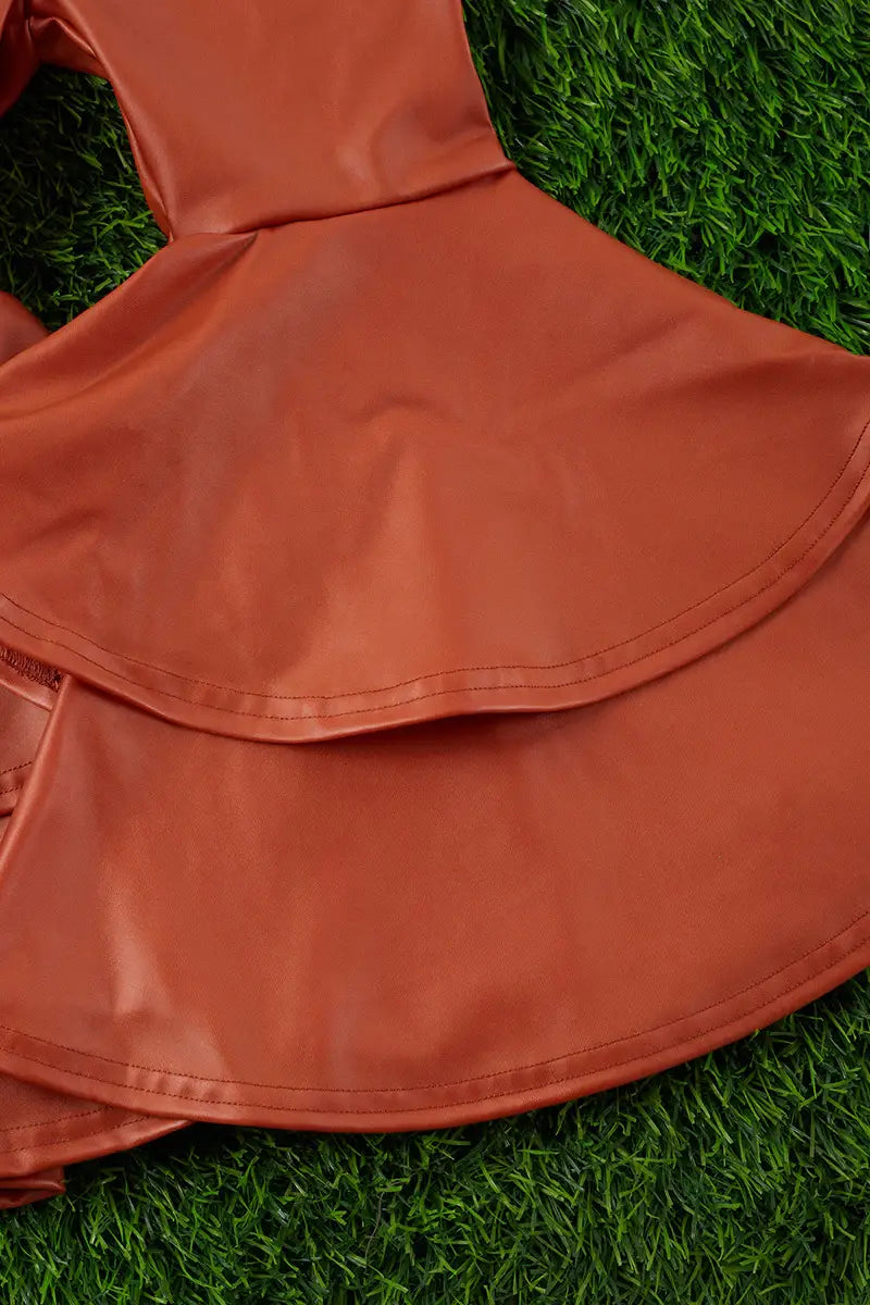 Rust double layer bell bottoms