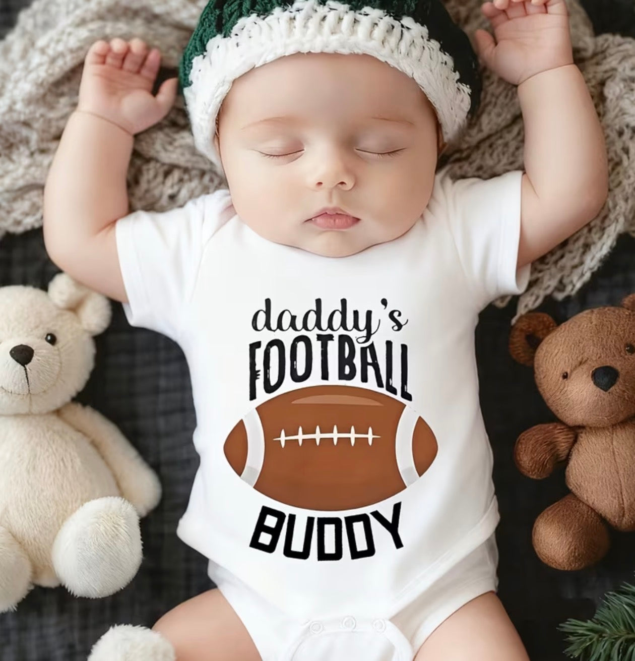 Daddy's Football Buddy Onesie
