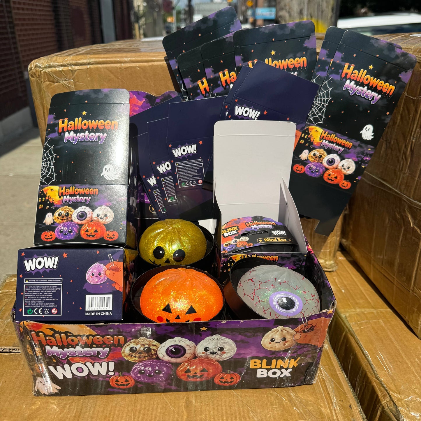 Halloween Gel Glitter Dumpling Squishy