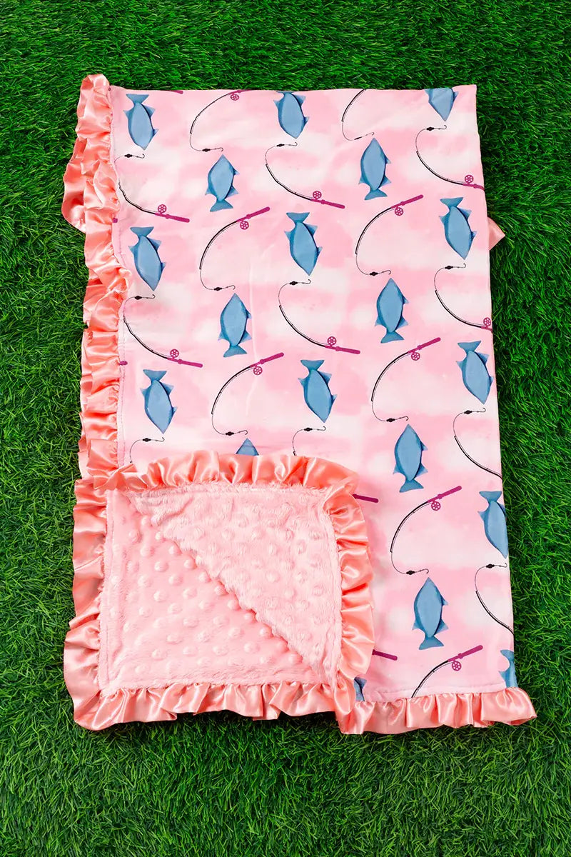 Gone Fishing |Baby Blanket (35"x35")