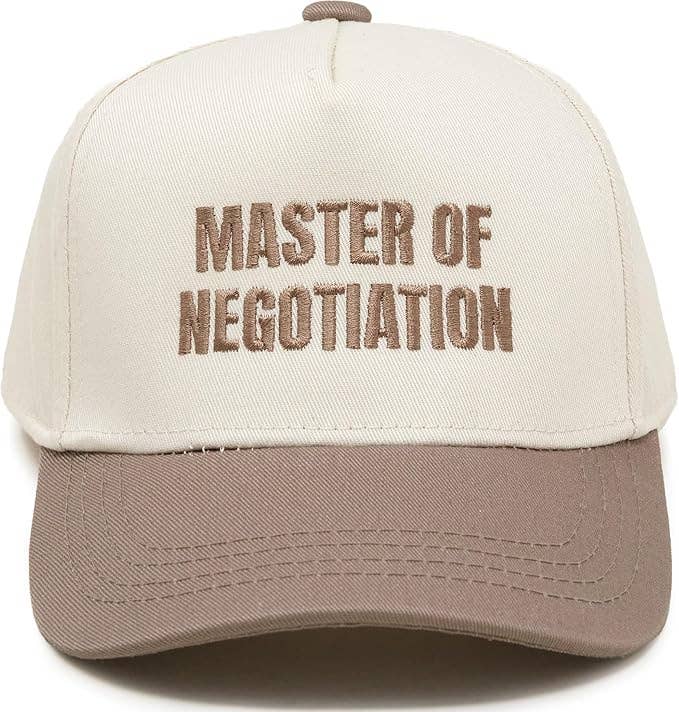 Kid/Baby Baseball Cap: Master Of Negotiation