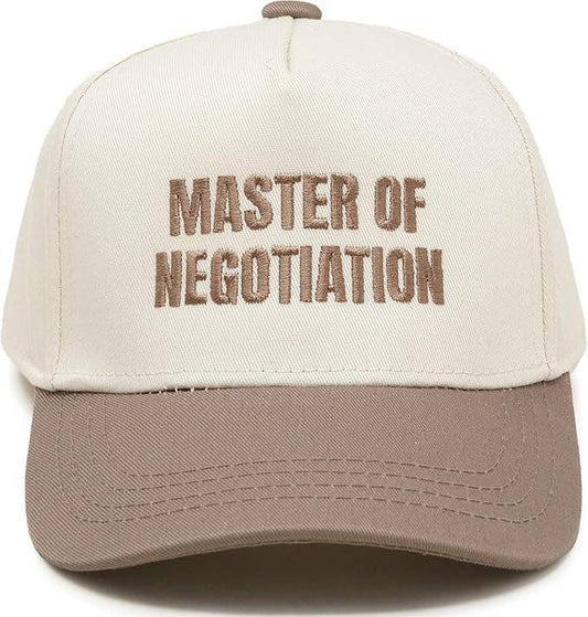 Kid/Baby Baseball Cap: Master Of Negotiation
