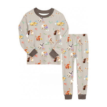 Bamboo Long Sleeve Pajama Set Highland