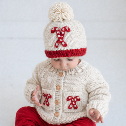 Candy Cane Cardigan Sweater