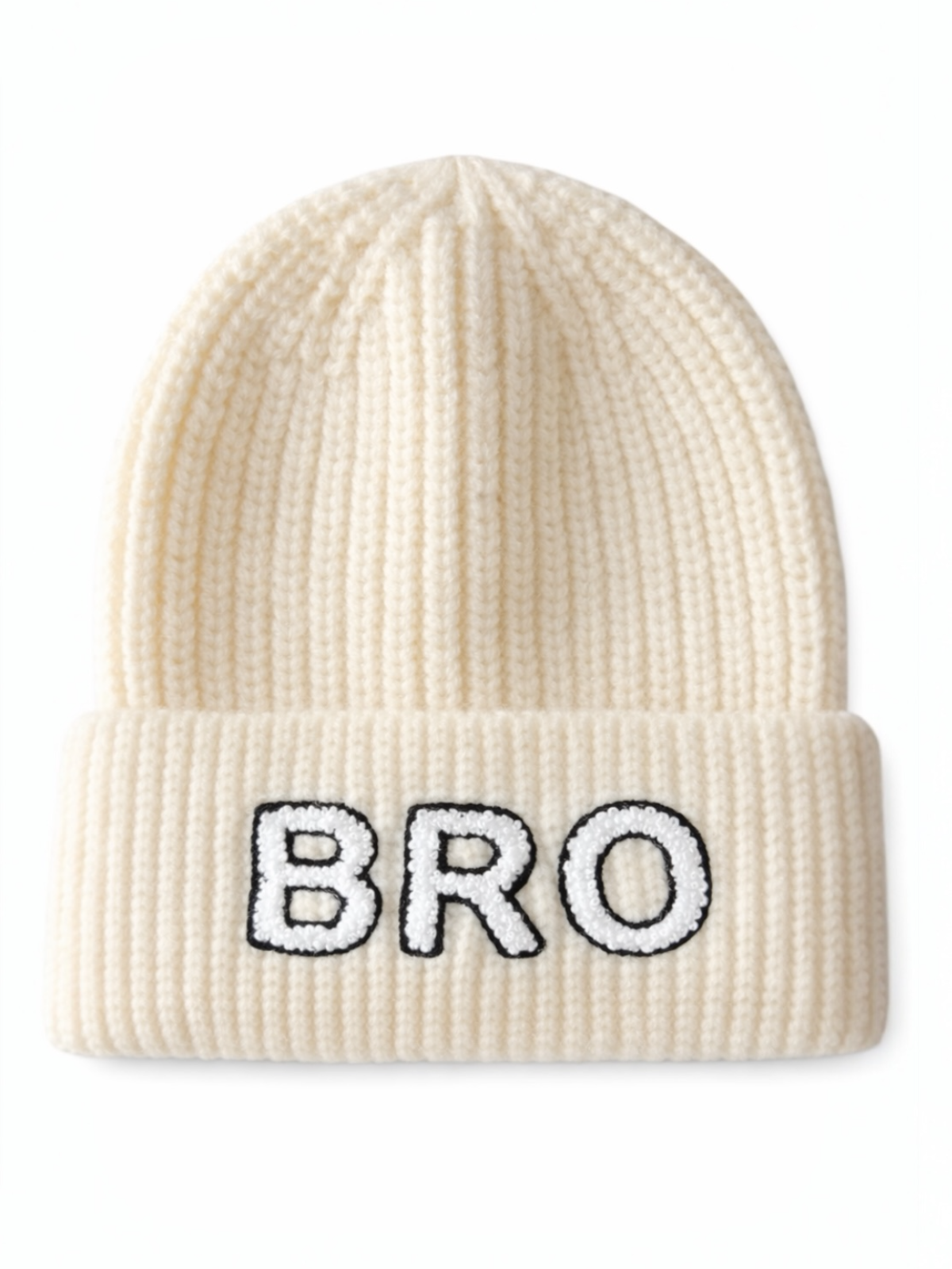 Bro Knit Hat, Ivory