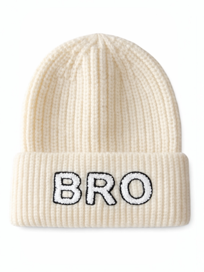 Bro Knit Hat, Ivory