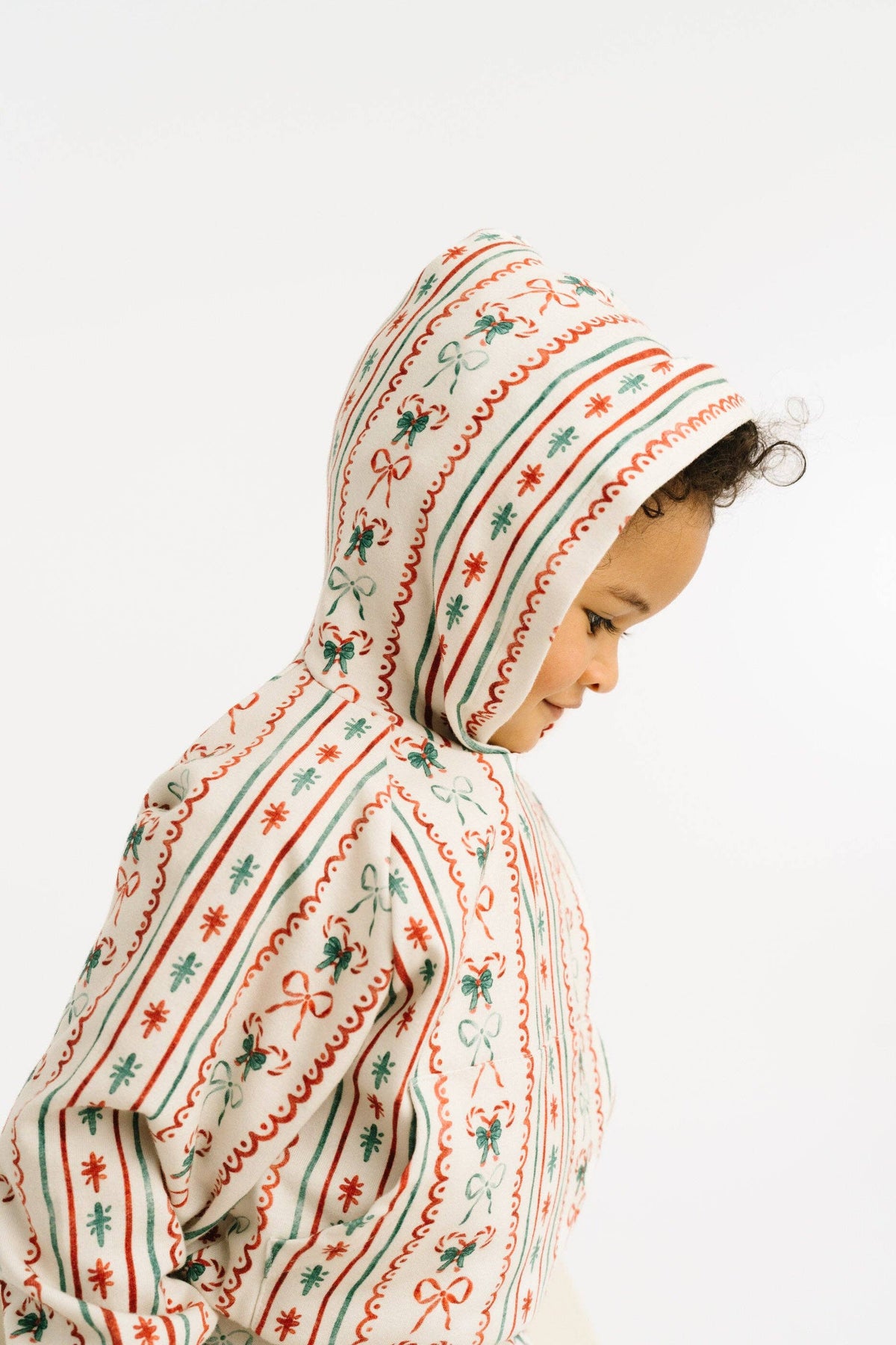 Christmas Dainty Bow Cargo Hoodie Set