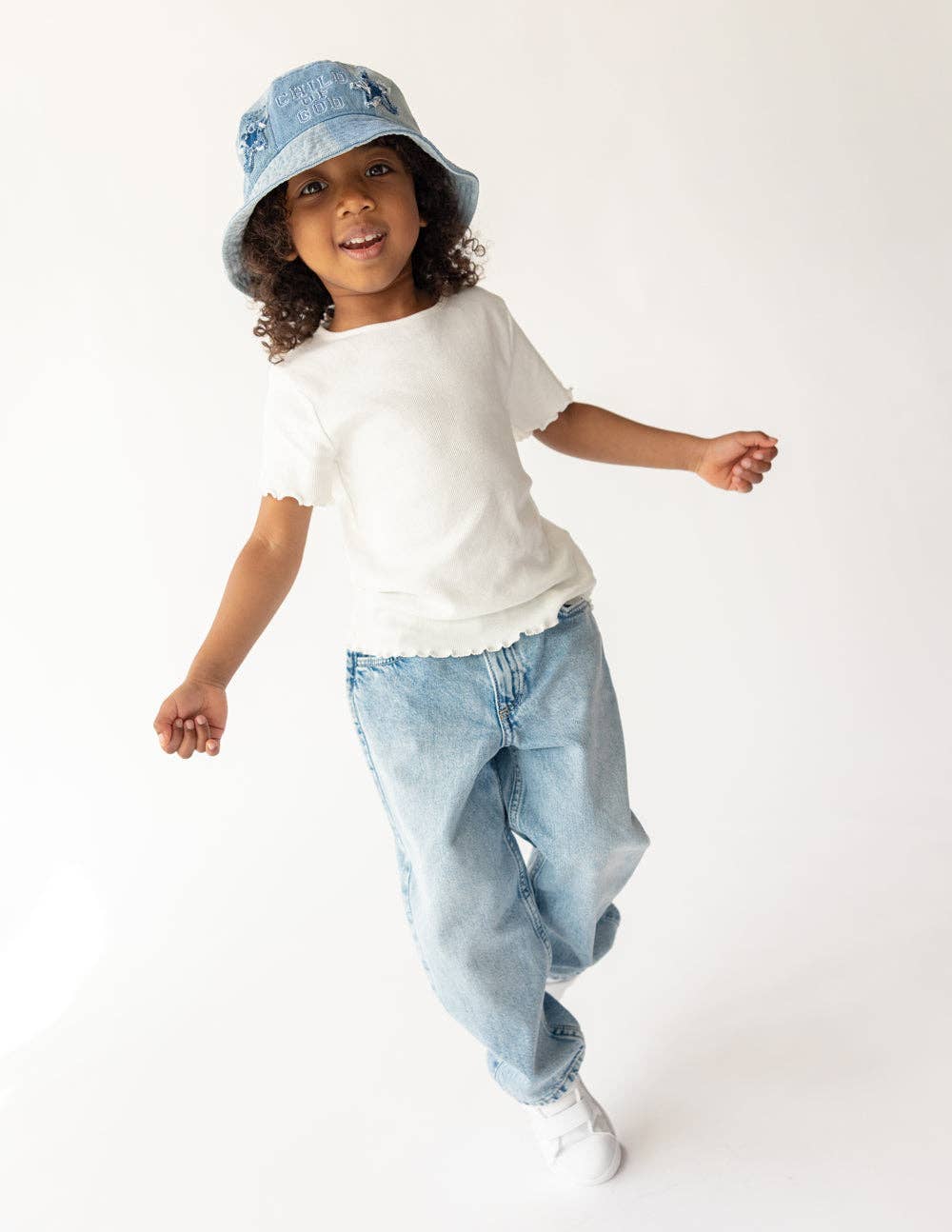 "Child of God" | Denim Kids Bucket Hat