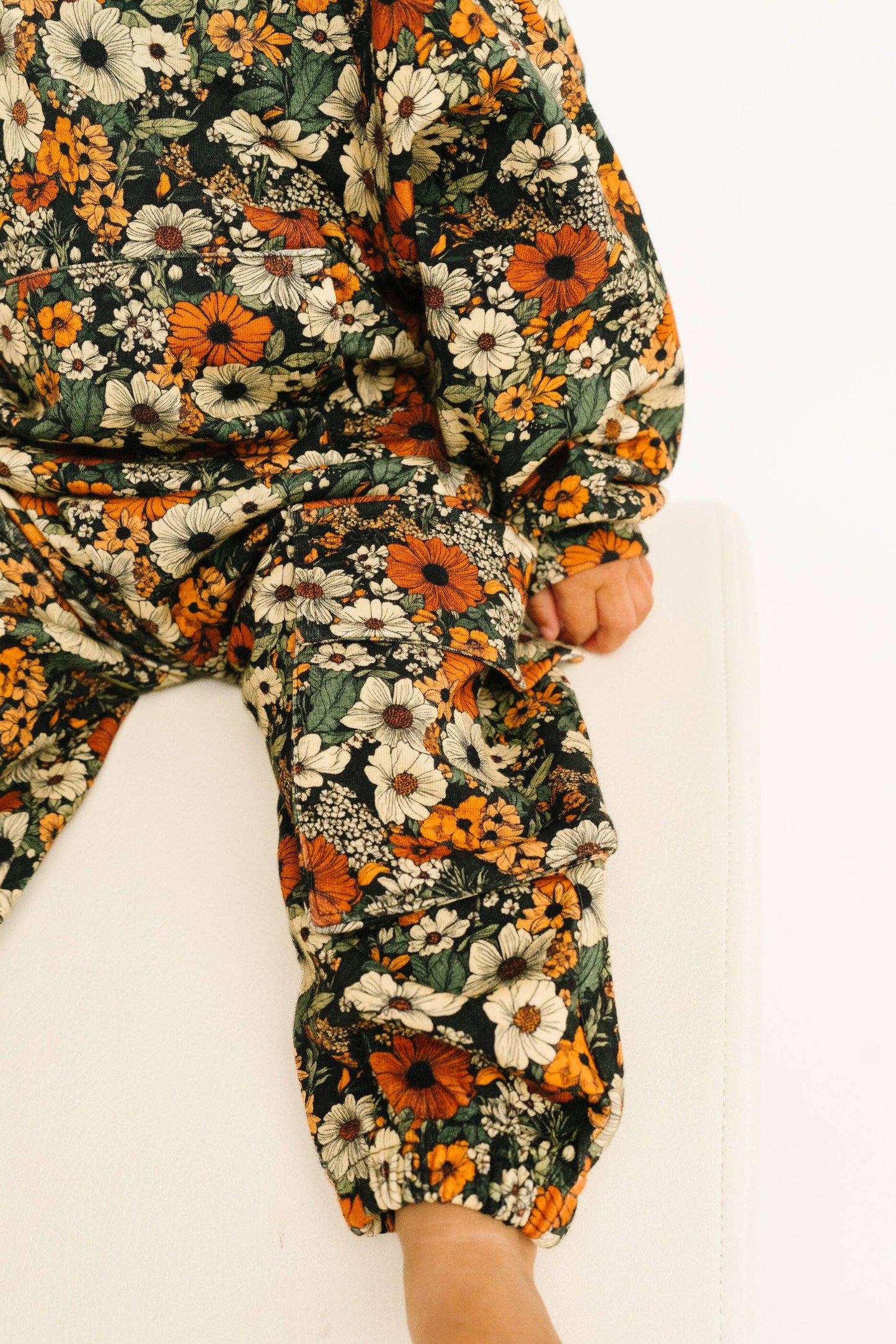Rustic Blooms Cargo Hoodie Set