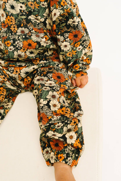 Rustic Blooms Cargo Hoodie Set