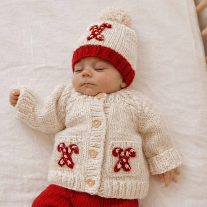 Candy Cane Cardigan Sweater