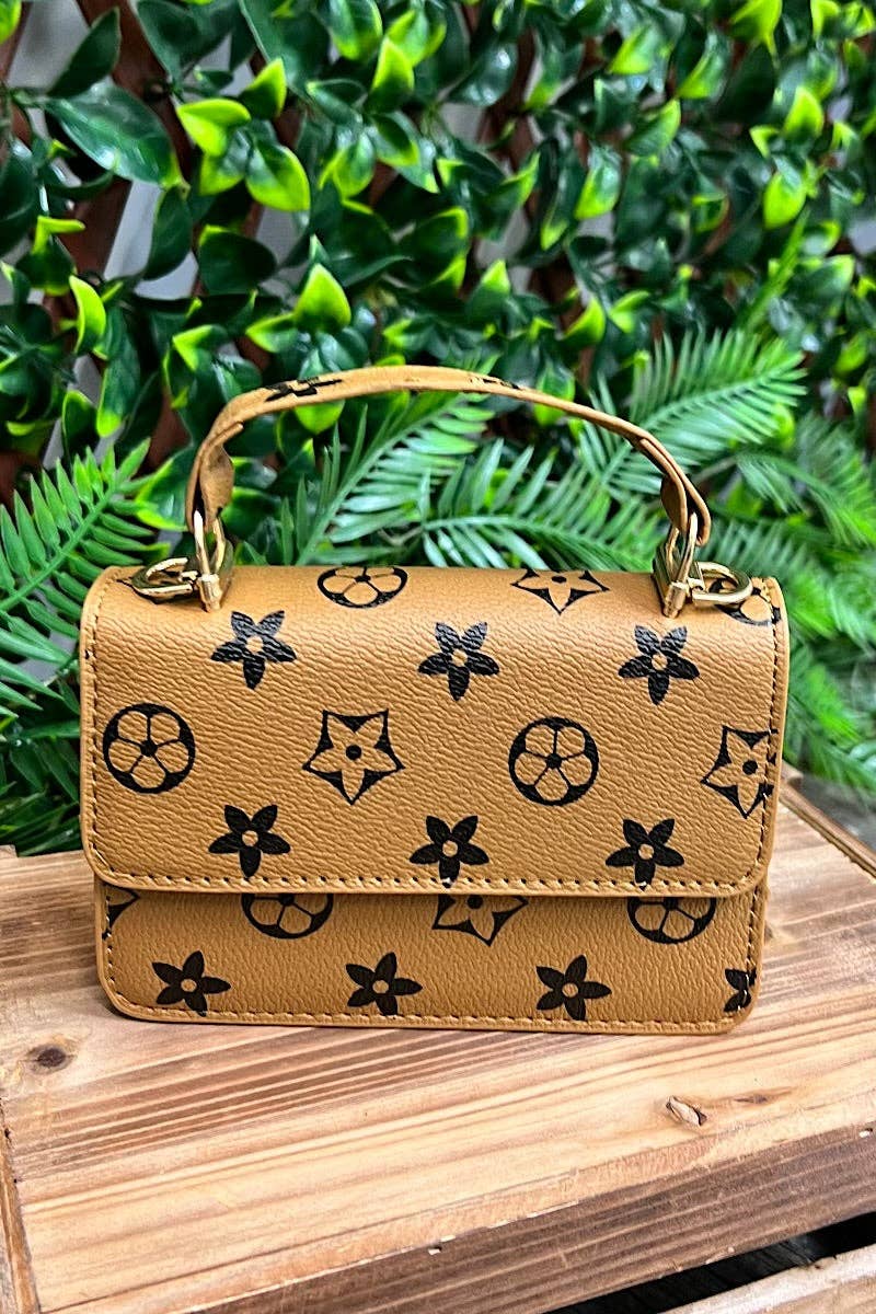 Tan Inspired LV Crossbody Purse
