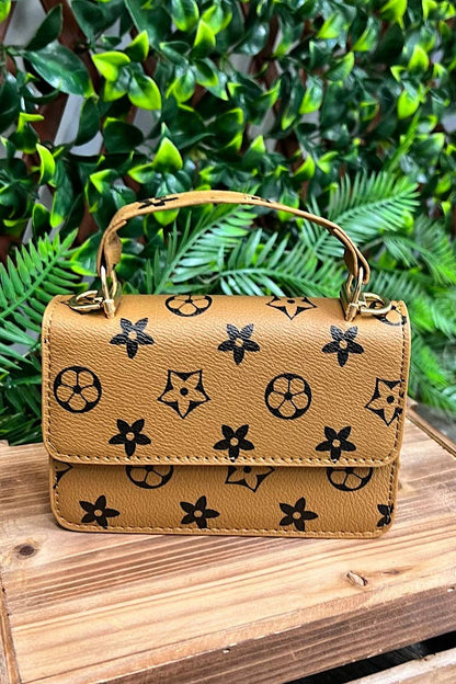 Tan Inspired LV Crossbody Purse