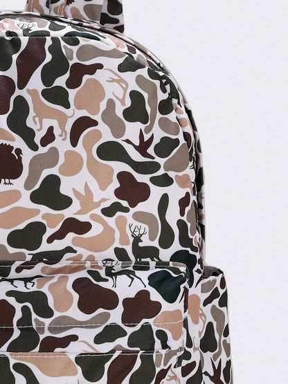 Deer Hunting Print Kids Backpack