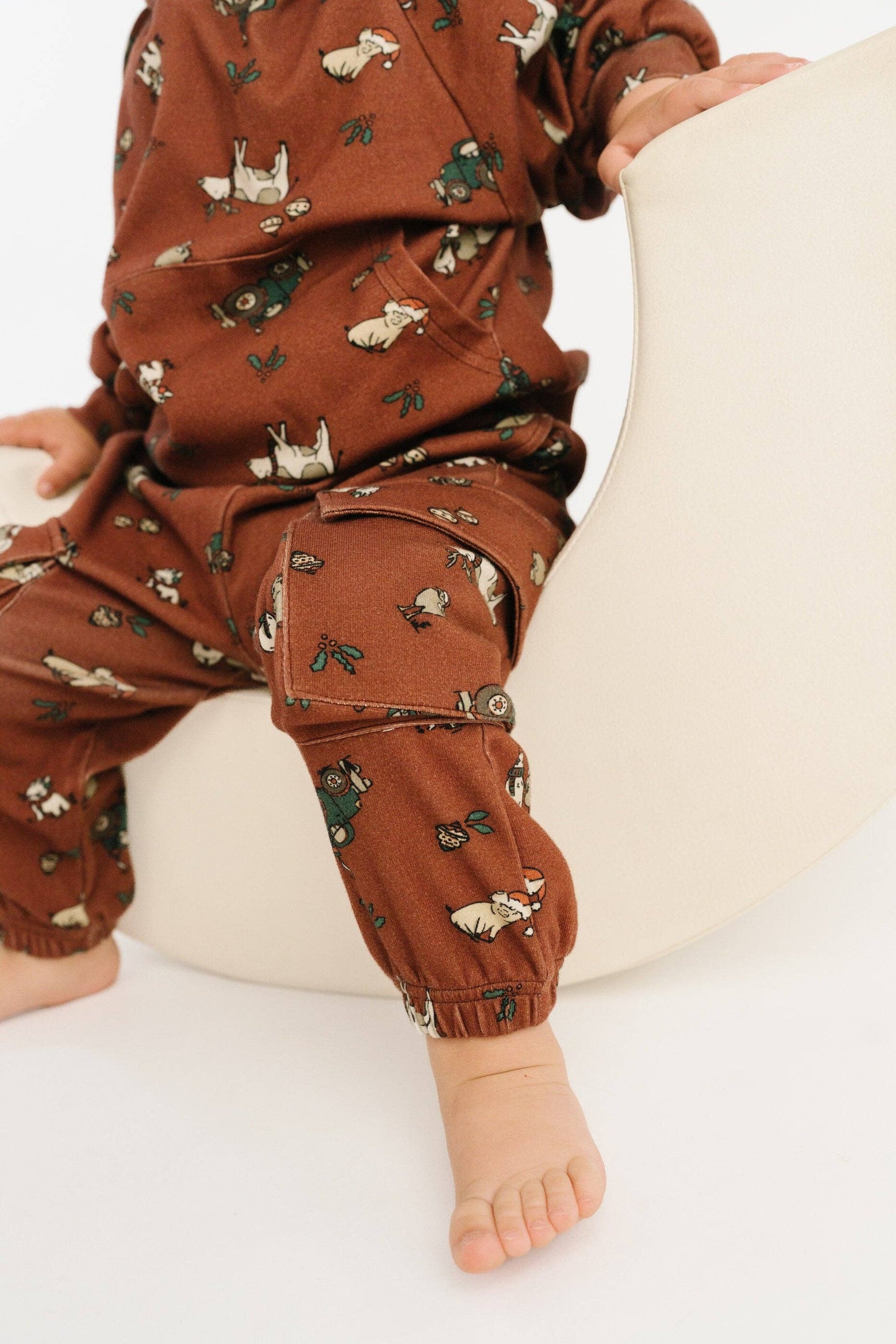 Christmas Farm Cargo Hoodie Set