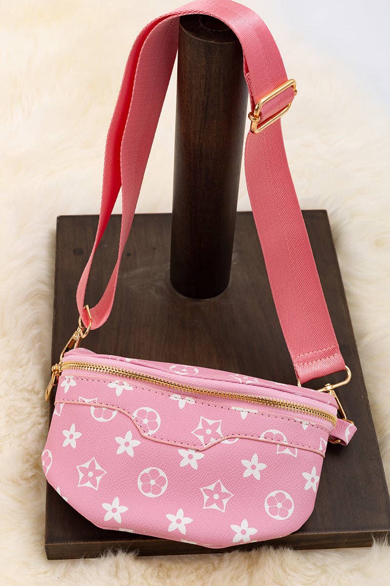 Pink/White Louis Crossbody