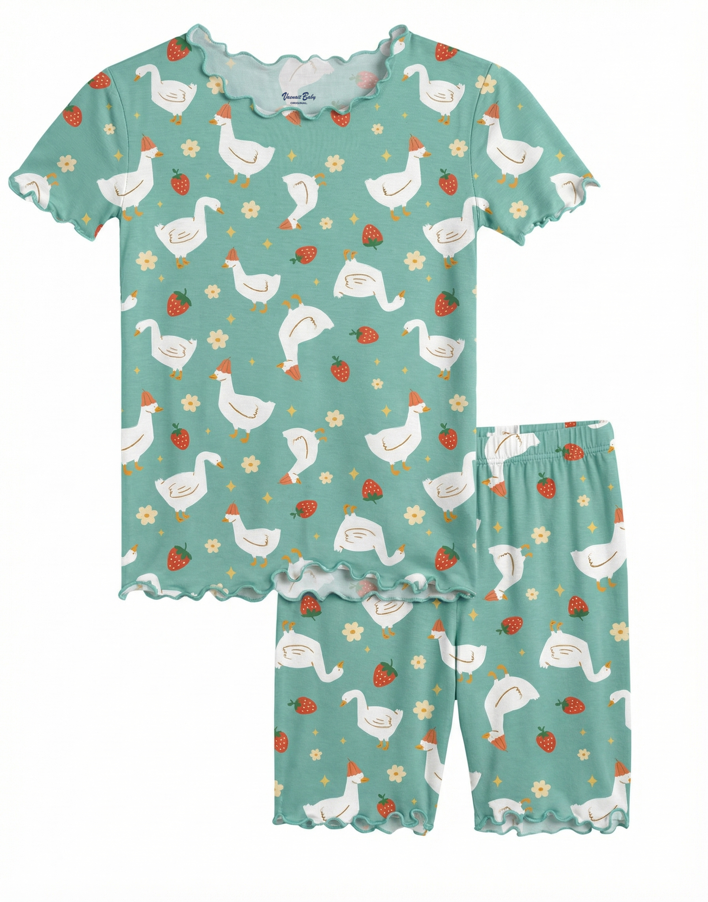 Swan Berry|Bamboo Short Sleeve PJs