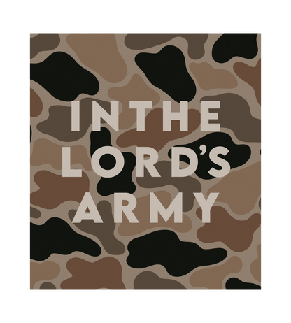 In the Lord's Army Tan Kids Hoodie