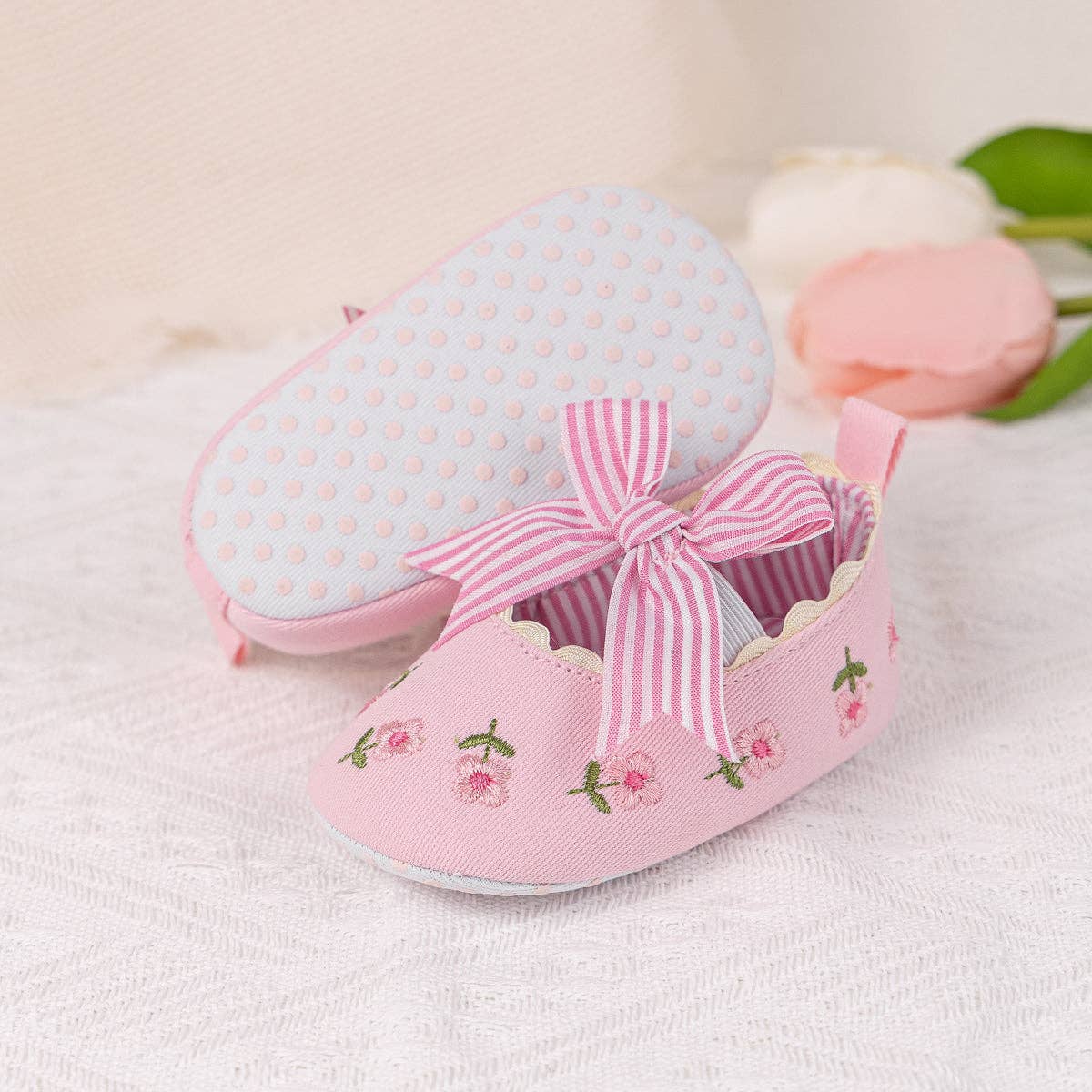 Embroidered Girls Baby shoes