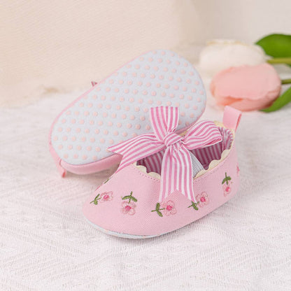 Embroidered Girls Baby shoes