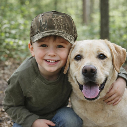 Field Camo Snapback Hat | Kids