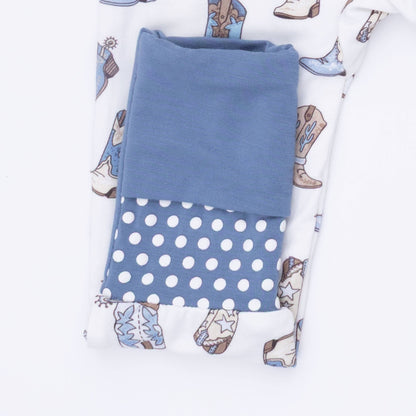 Cowboy Boots - Convertible Romper