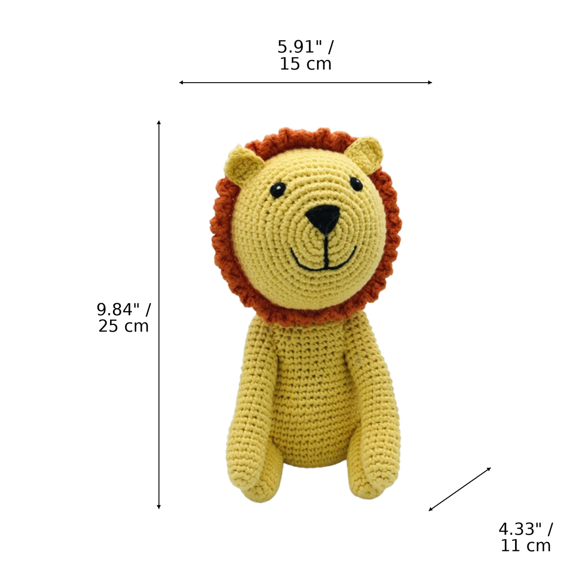 Lullaby Stitch | Lion Rattle