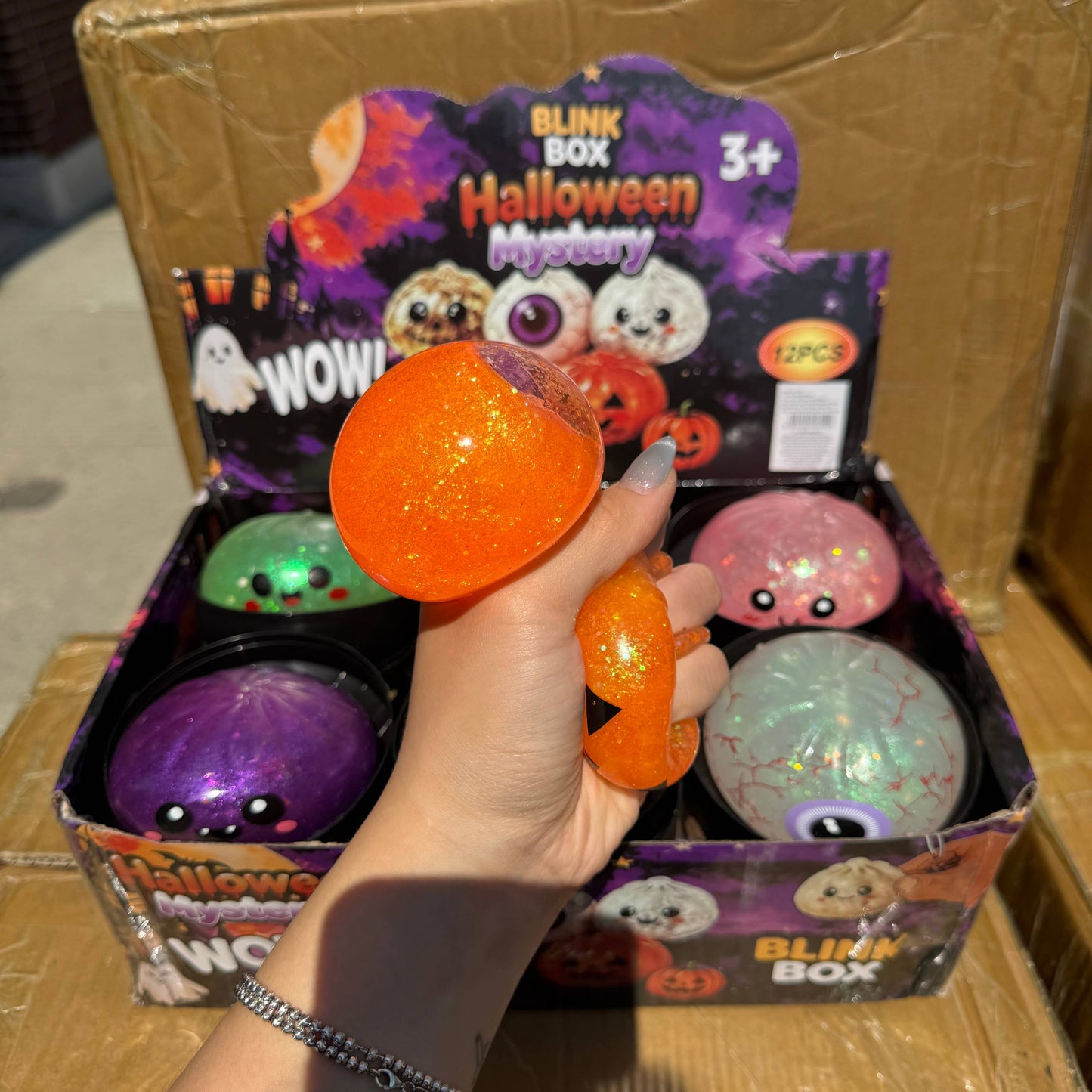 Halloween Gel Glitter Dumpling Squishy