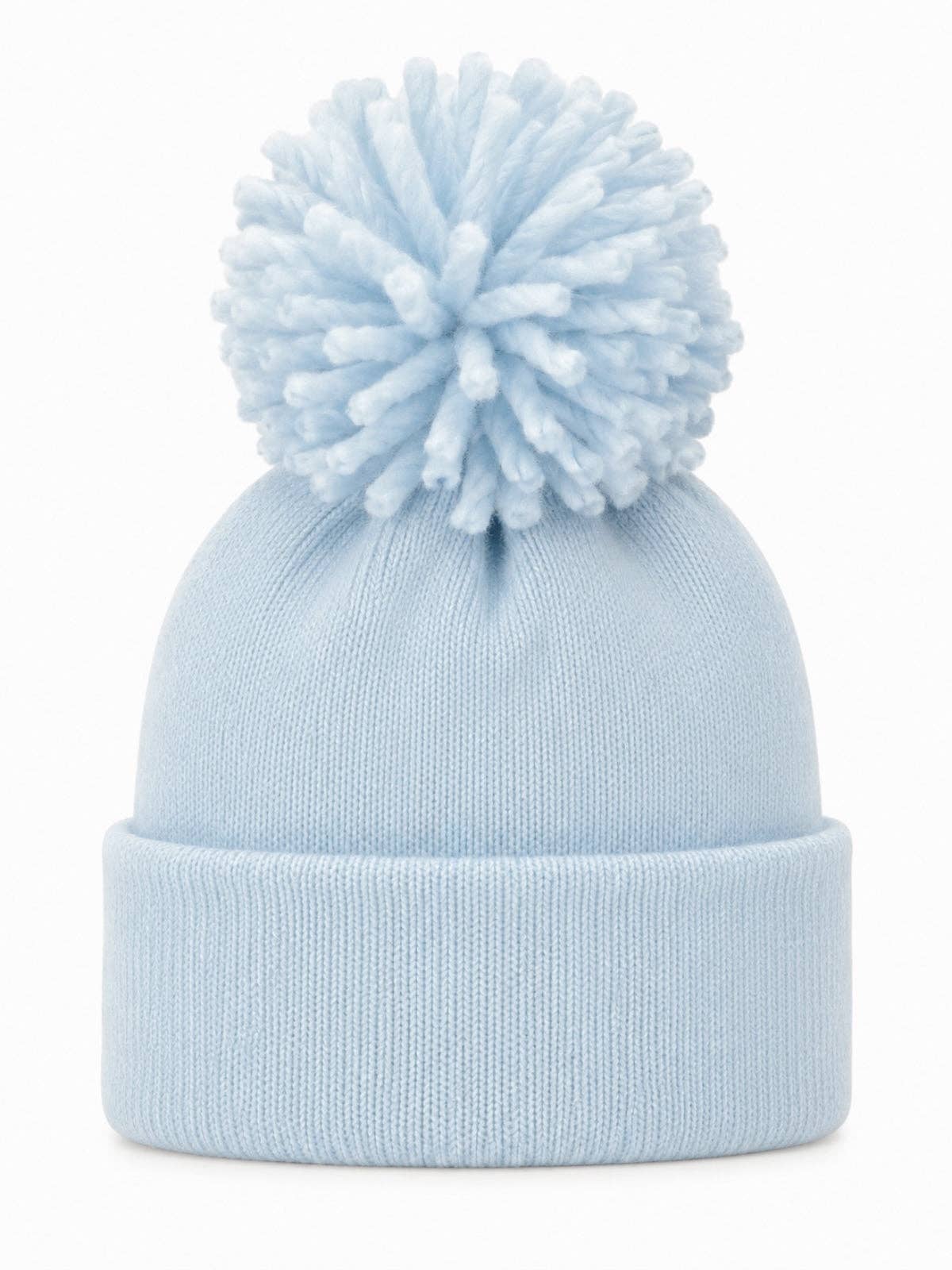 Baby's First Hat, Baby Blue Pom