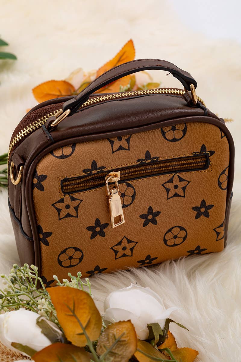 Brown Trim Louis Purse