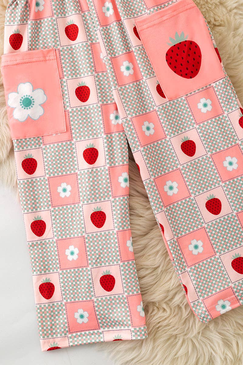 Strawberry-Gingham Jumpsuit