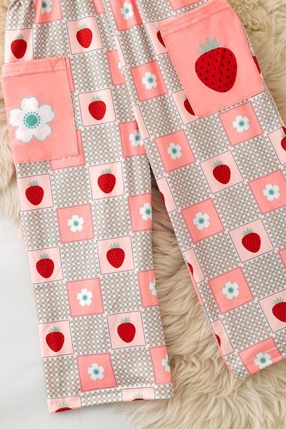 Strawberry-Gingham Jumpsuit