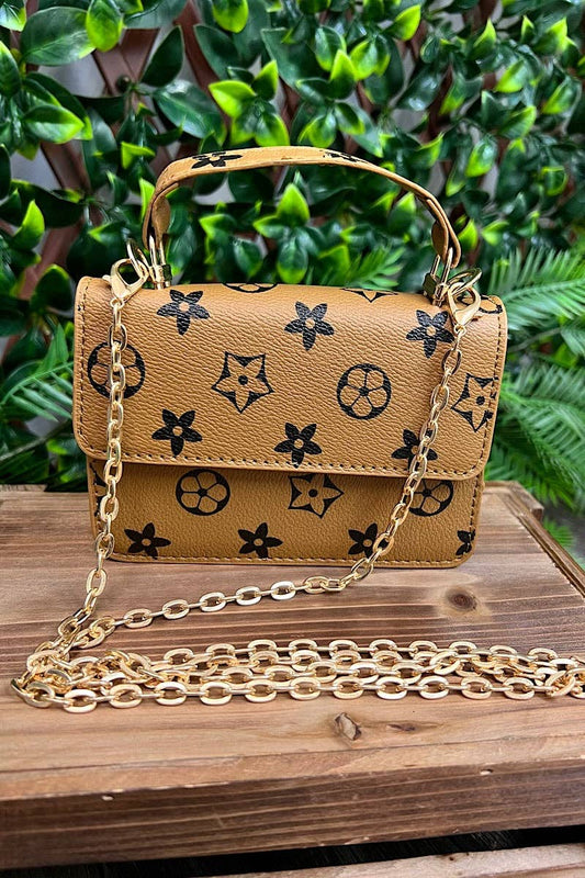 Tan Inspired LV Crossbody Purse