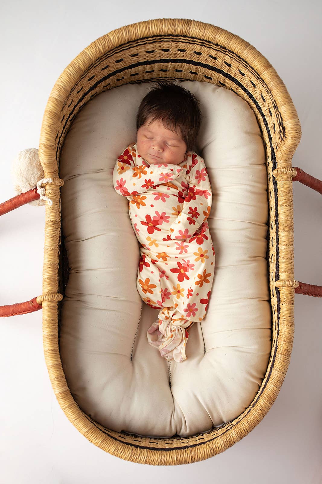 70s Groovy Flower Knotted Baby Gown