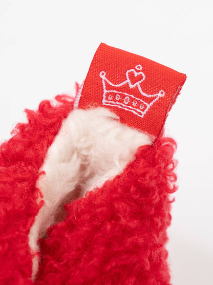 Soft Christmas Baby Booties