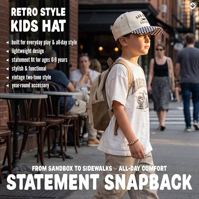 Kid/Baby Hat:  Rad Kids Society - Checker Print