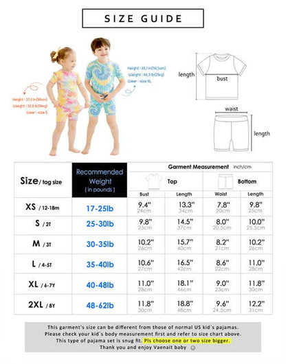 Rainbow Tie Dye | Bamboo Short Sleeve PJs