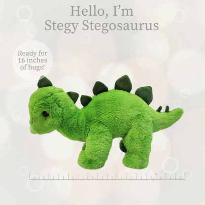 World's Softest Baby 16 inch - Green Stegosaurus Stuffed Toy