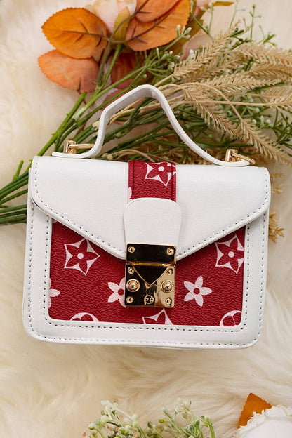 White/Red Mini Louis Purse