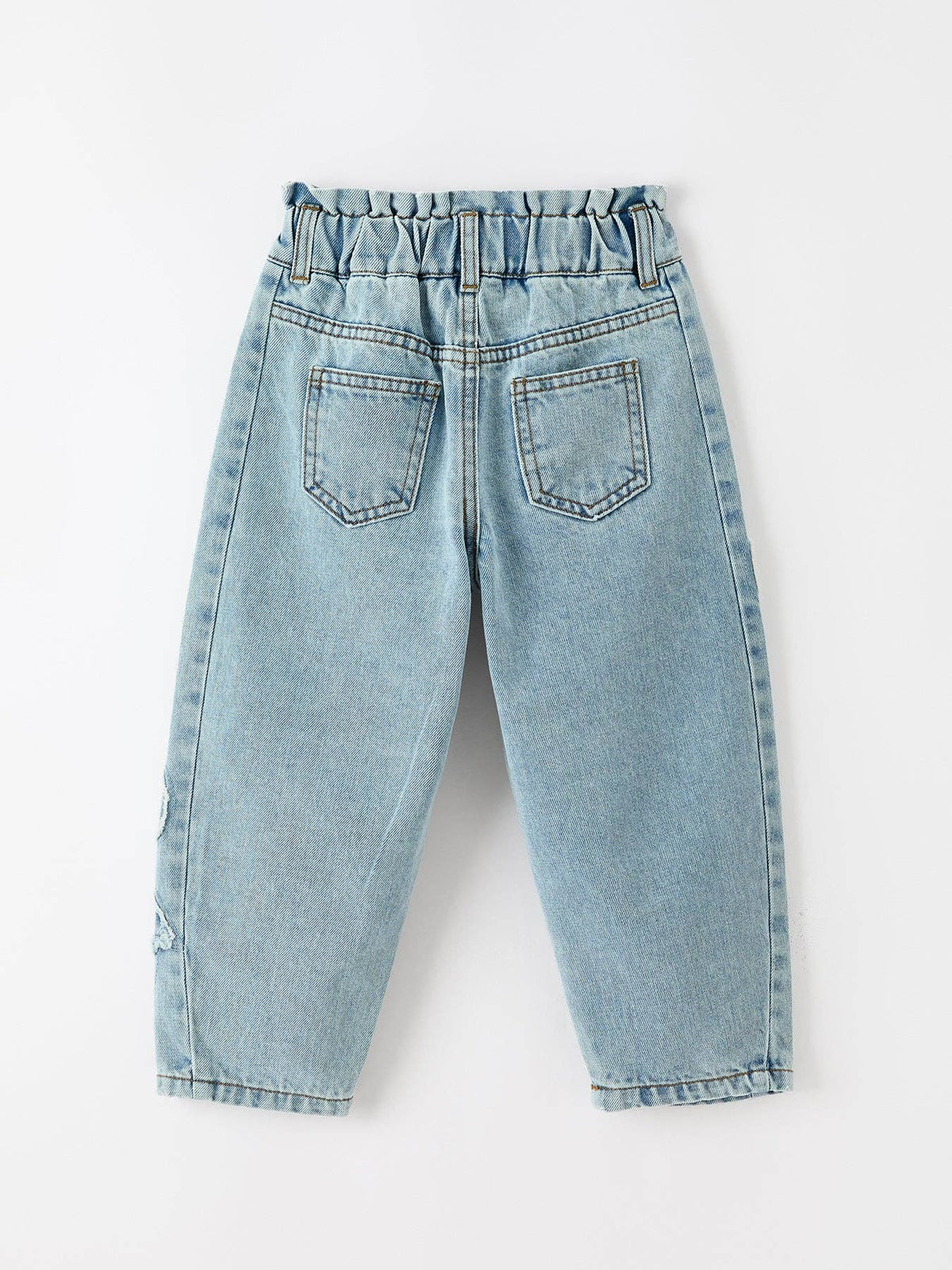 Light Wash Relaxed Denim Jeans