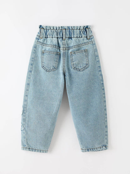 Light Wash Relaxed Denim Jeans