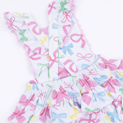 Sweet Bows - Ric Rac Ruffle Sunsuit