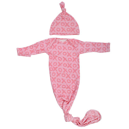 XOXO Love Knotted Newborn Baby Gown