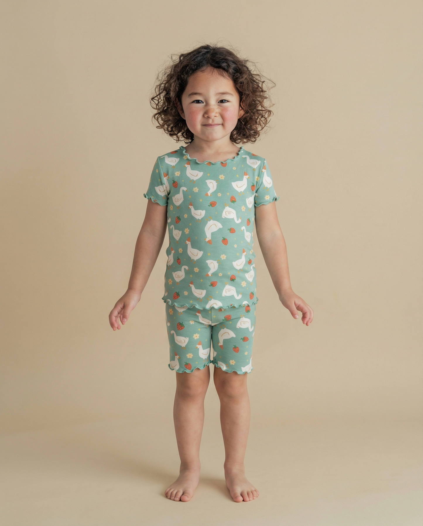 Swan Berry|Bamboo Short Sleeve PJs