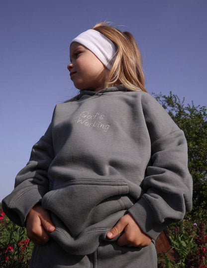 God's Still Working | Kids Hoodie