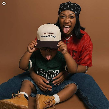 Kid/Baby Baseball Cap: Certified Mamas Boy