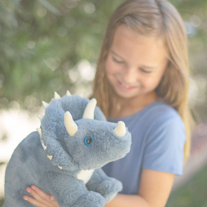 World's Softest 16" Large Lushees Teal Triceritops Plush Toy