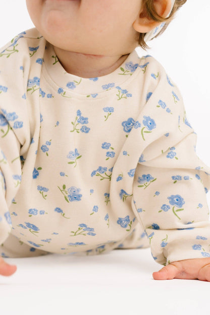 Blue Blooms Sweatsuit